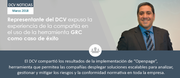 El DCV expone caso de éxito con Openpages GRC Platform en Think 2018