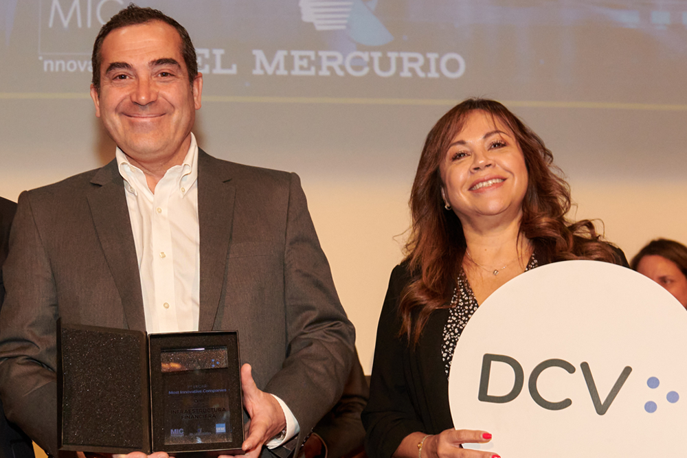 El DCV es reconocido, por segunda oportunidad, como la compañía más innovadora de Chile en Infraestructura Financiera